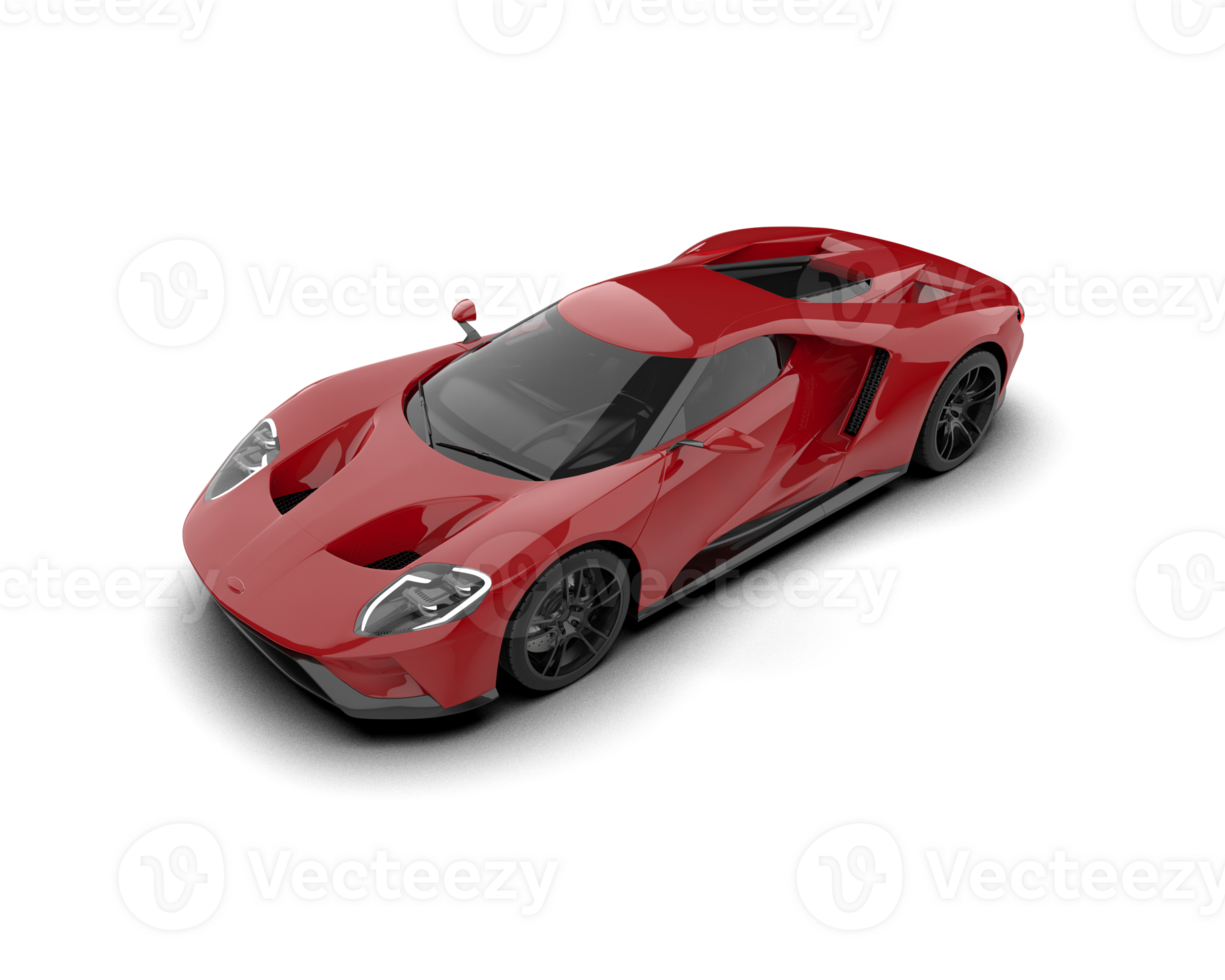 Realistic sport car isolated on background. 3d rendering - illustration png