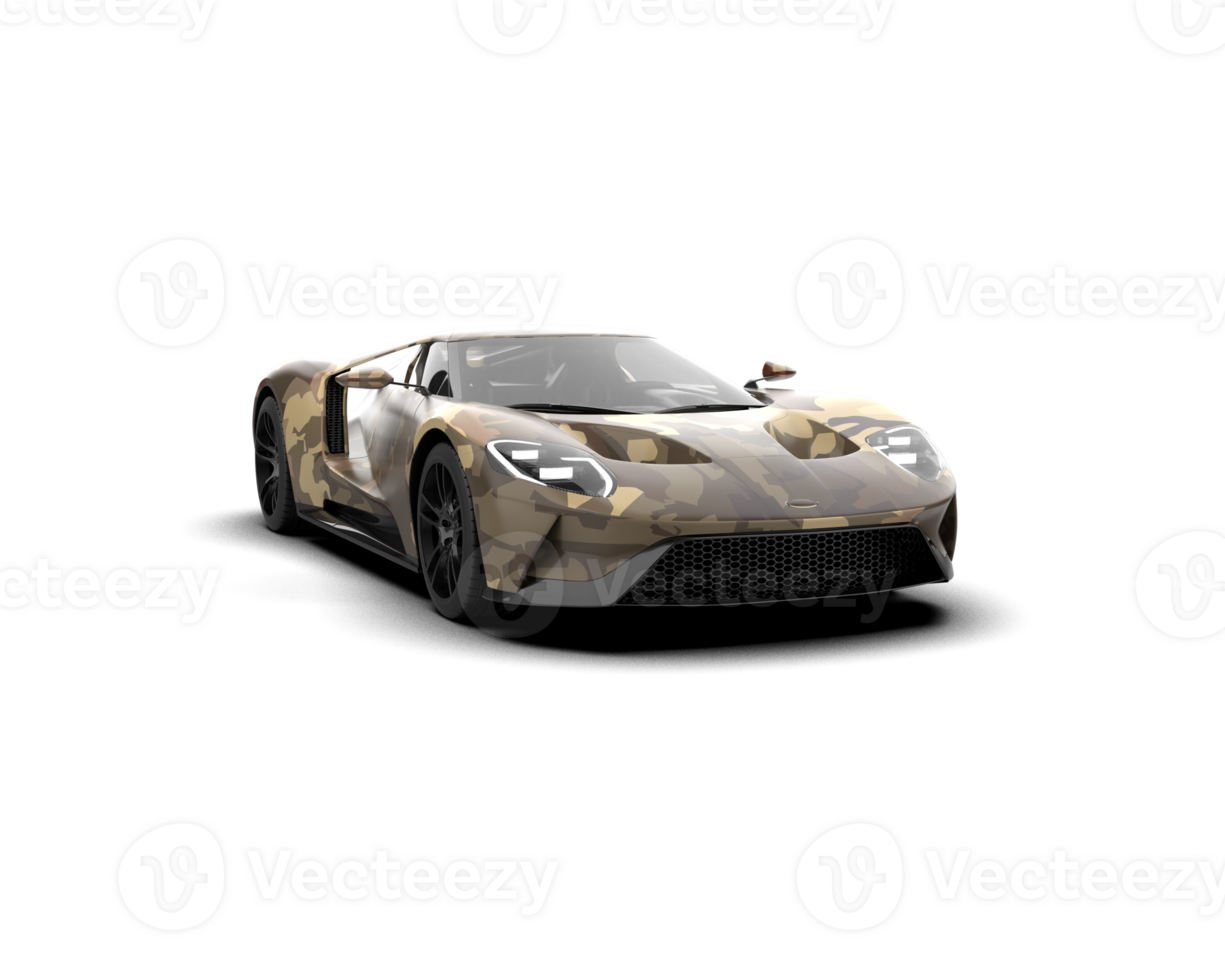 Realistic sport car isolated on background. 3d rendering - illustration png