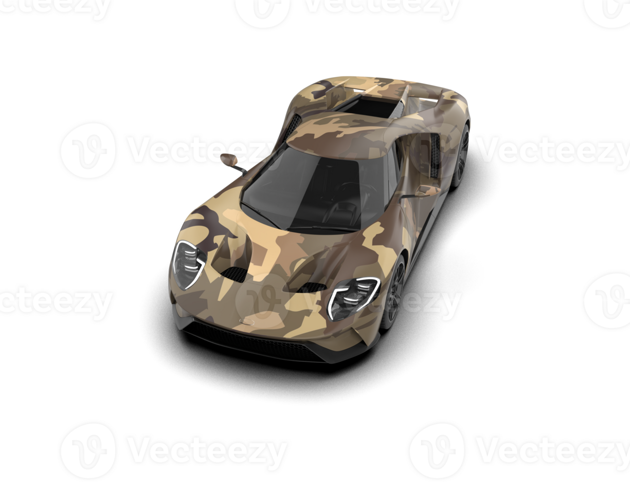 Realistic sport car isolated on background. 3d rendering - illustration png