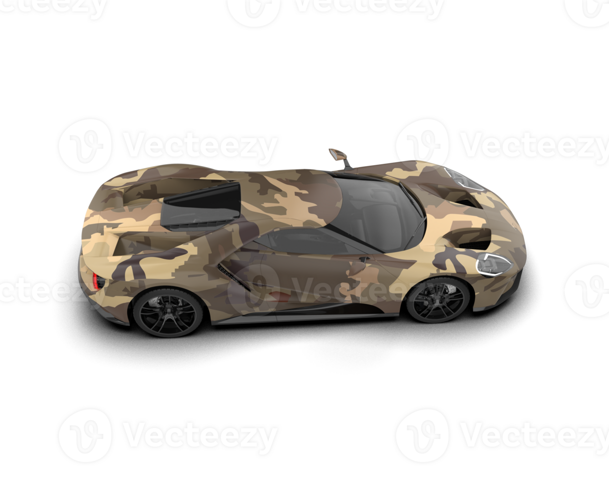 Realistic sport car isolated on background. 3d rendering - illustration png