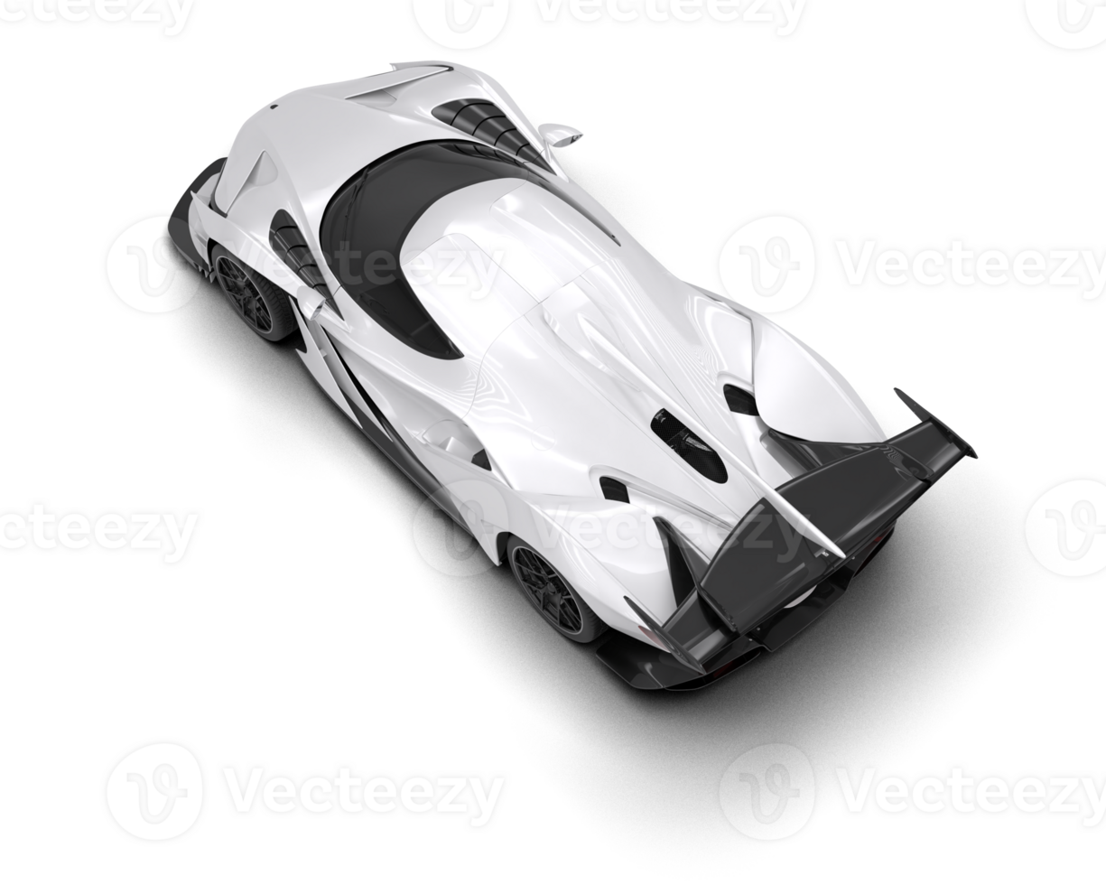 Realistic sport car isolated on background. 3d rendering - illustration png