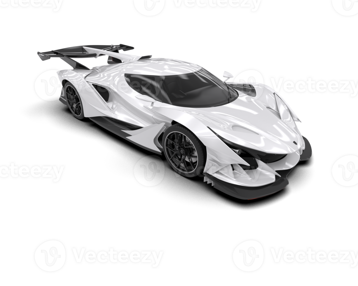 Realistic sport car isolated on background. 3d rendering - illustration png