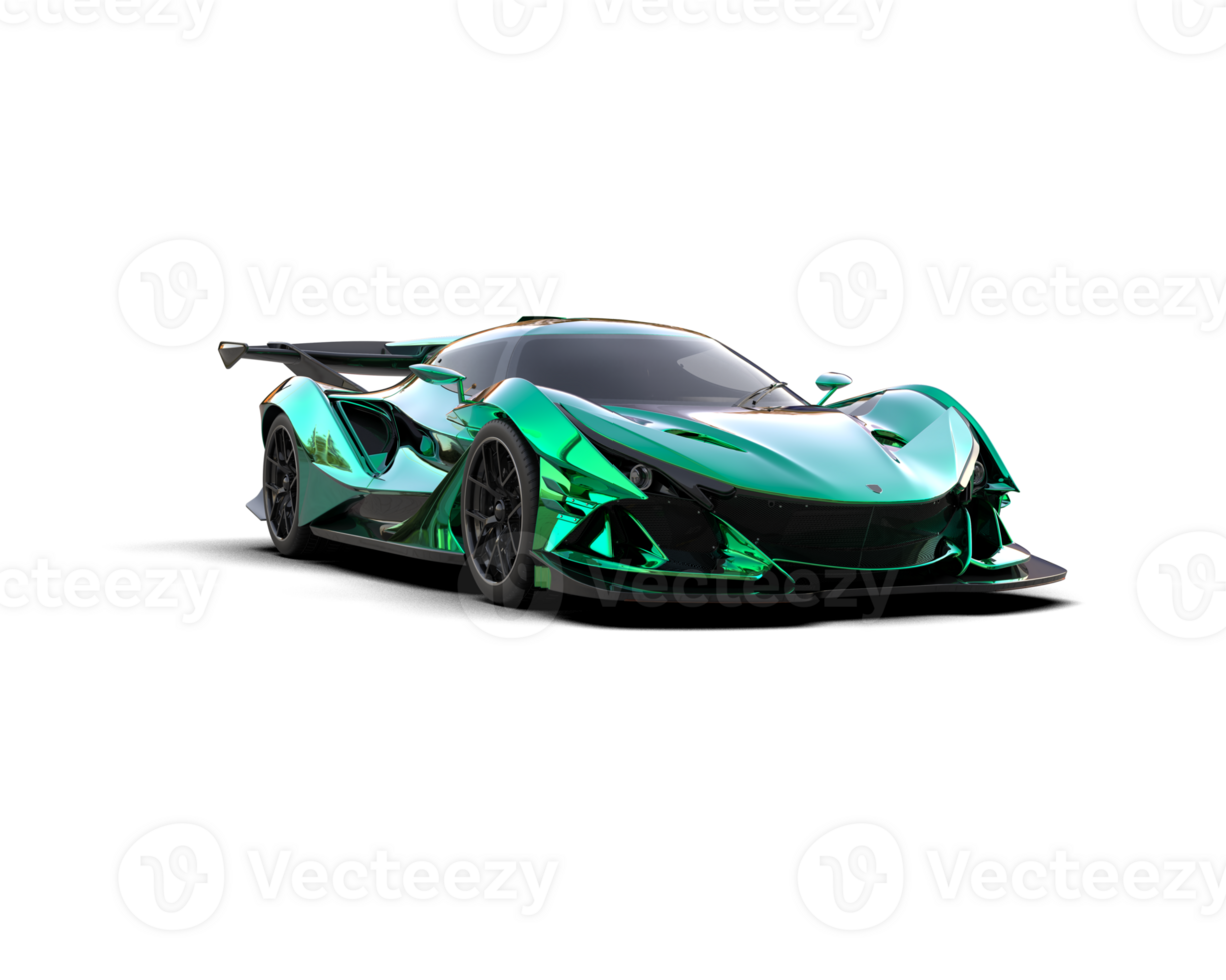 Realistic sport car isolated on background. 3d rendering - illustration png