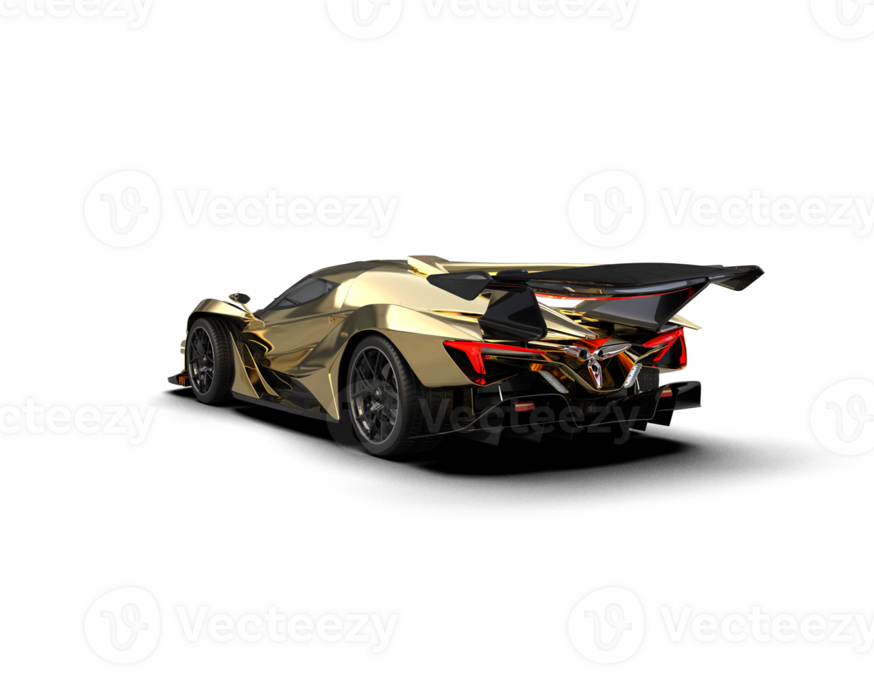 Realistic sport car isolated on background. 3d rendering - illustration png