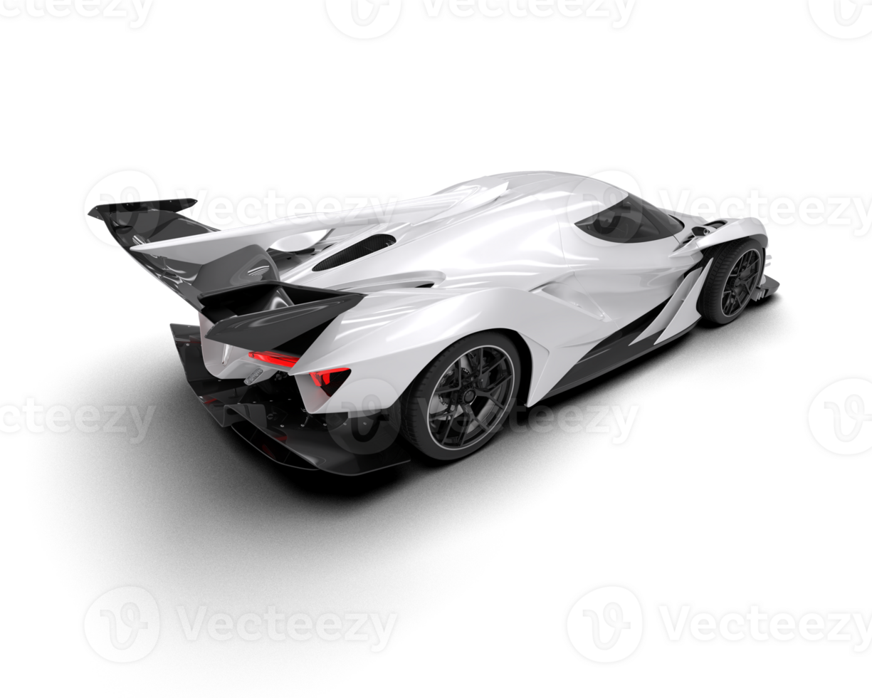Realistic sport car isolated on background. 3d rendering - illustration png