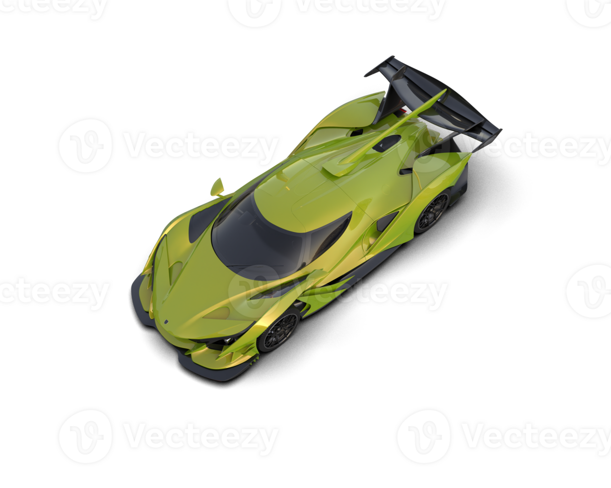 Realistic sport car isolated on background. 3d rendering - illustration png