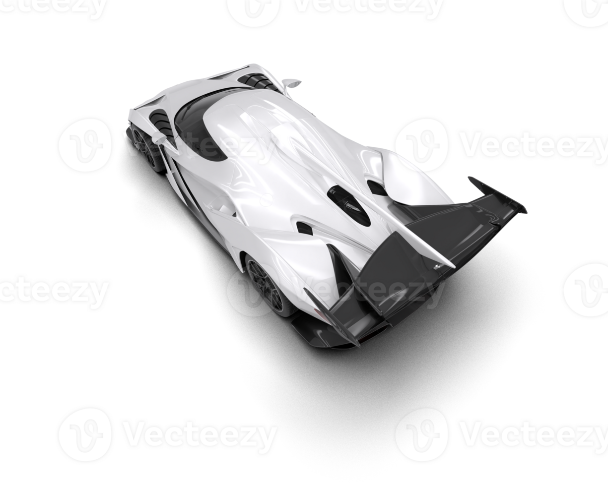 Realistic sport car isolated on background. 3d rendering - illustration png