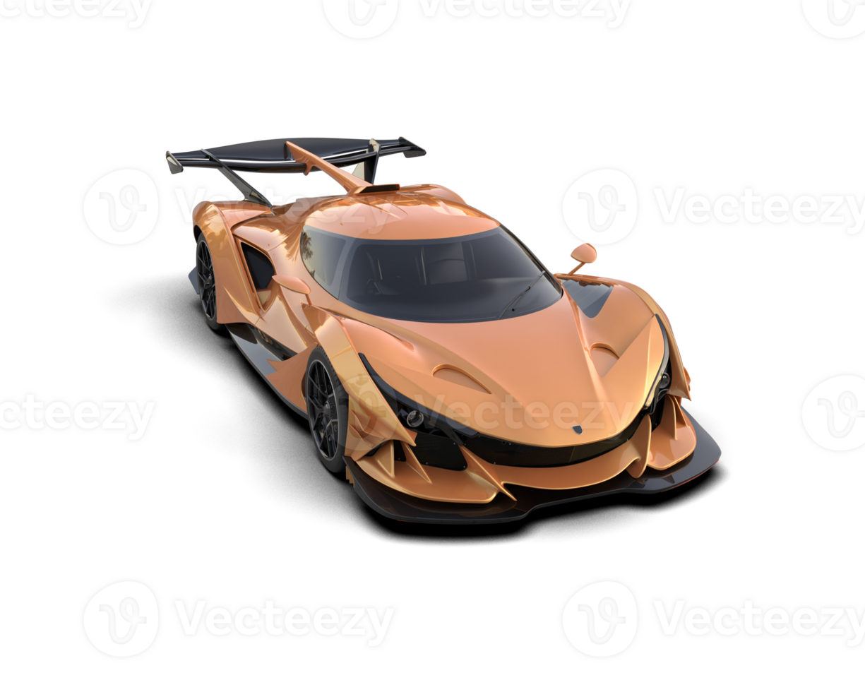 Realistic sport car isolated on background. 3d rendering - illustration png