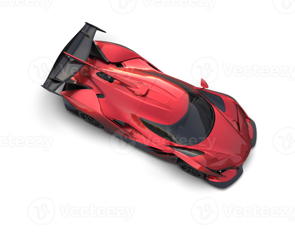 Realistic sport car isolated on background. 3d rendering - illustration png
