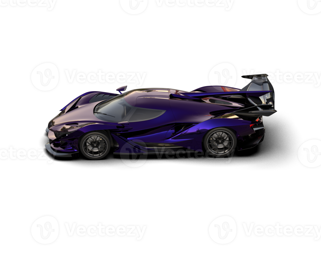 Realistic sport car isolated on background. 3d rendering - illustration png