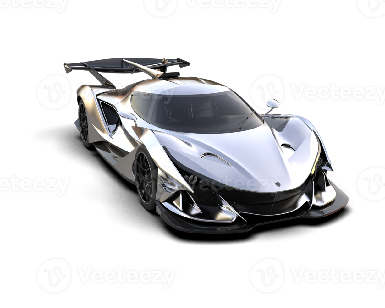 Realistic sport car isolated on background. 3d rendering - illustration png
