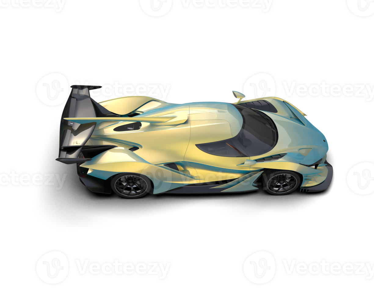 Realistic sport car isolated on background. 3d rendering - illustration png
