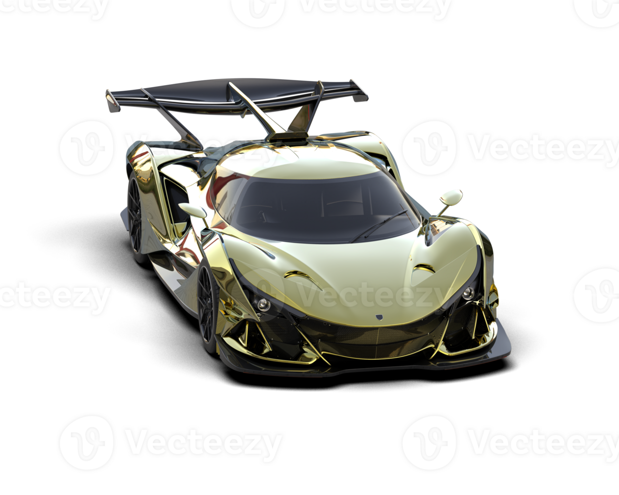 Realistic sport car isolated on background. 3d rendering - illustration png