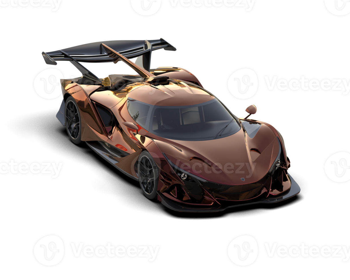 Realistic sport car isolated on background. 3d rendering - illustration png