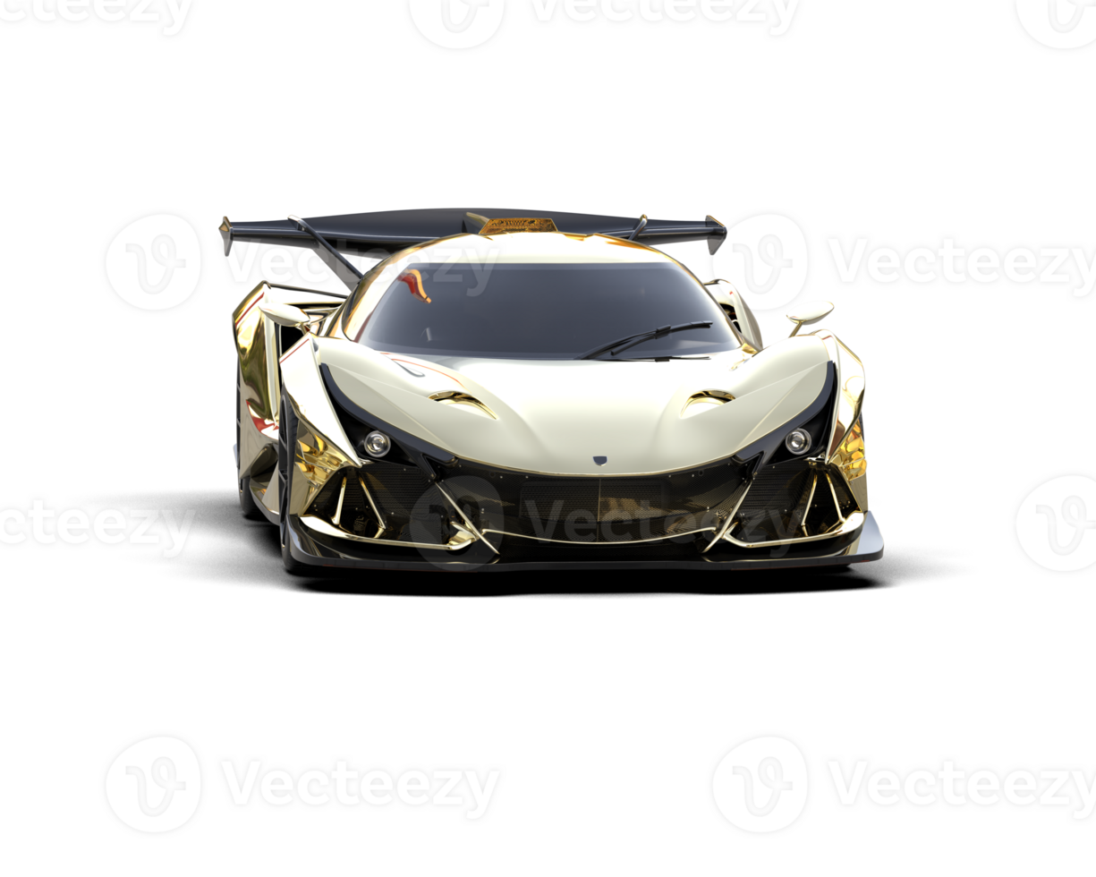 Realistic sport car isolated on background. 3d rendering - illustration png