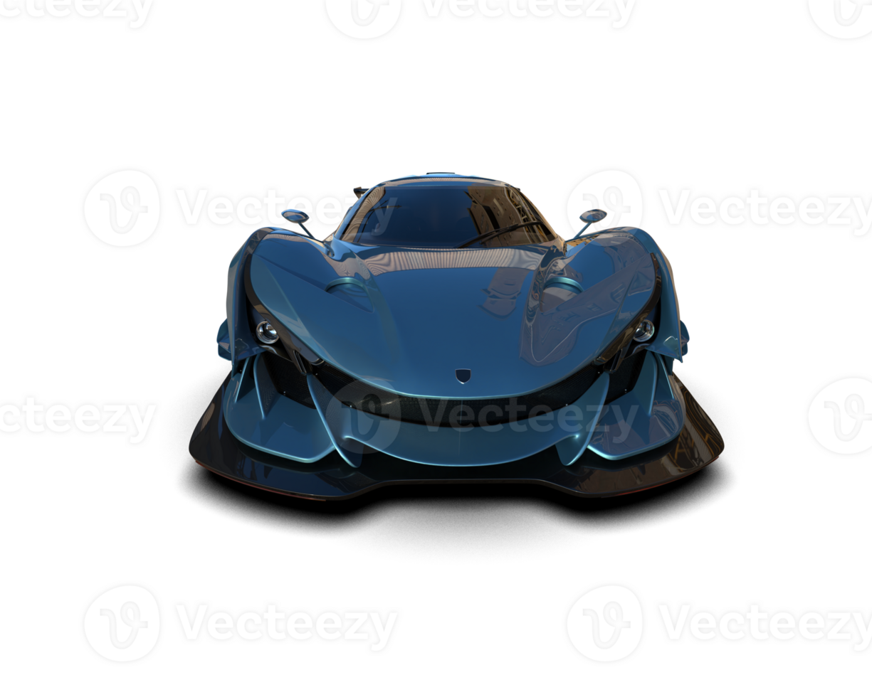 Realistic sport car isolated on background. 3d rendering - illustration png