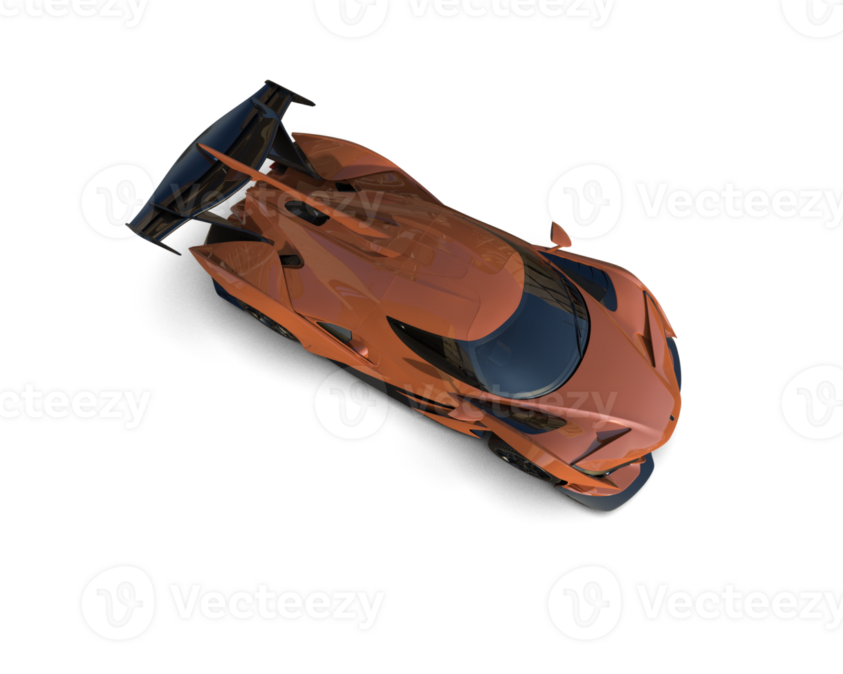 Realistic sport car isolated on background. 3d rendering - illustration png