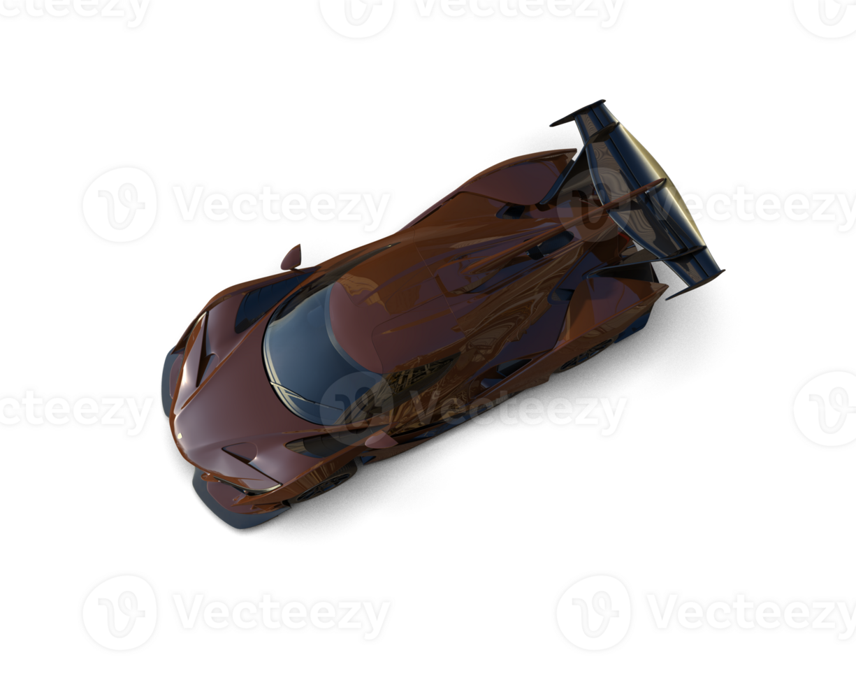 Realistic sport car isolated on background. 3d rendering - illustration png