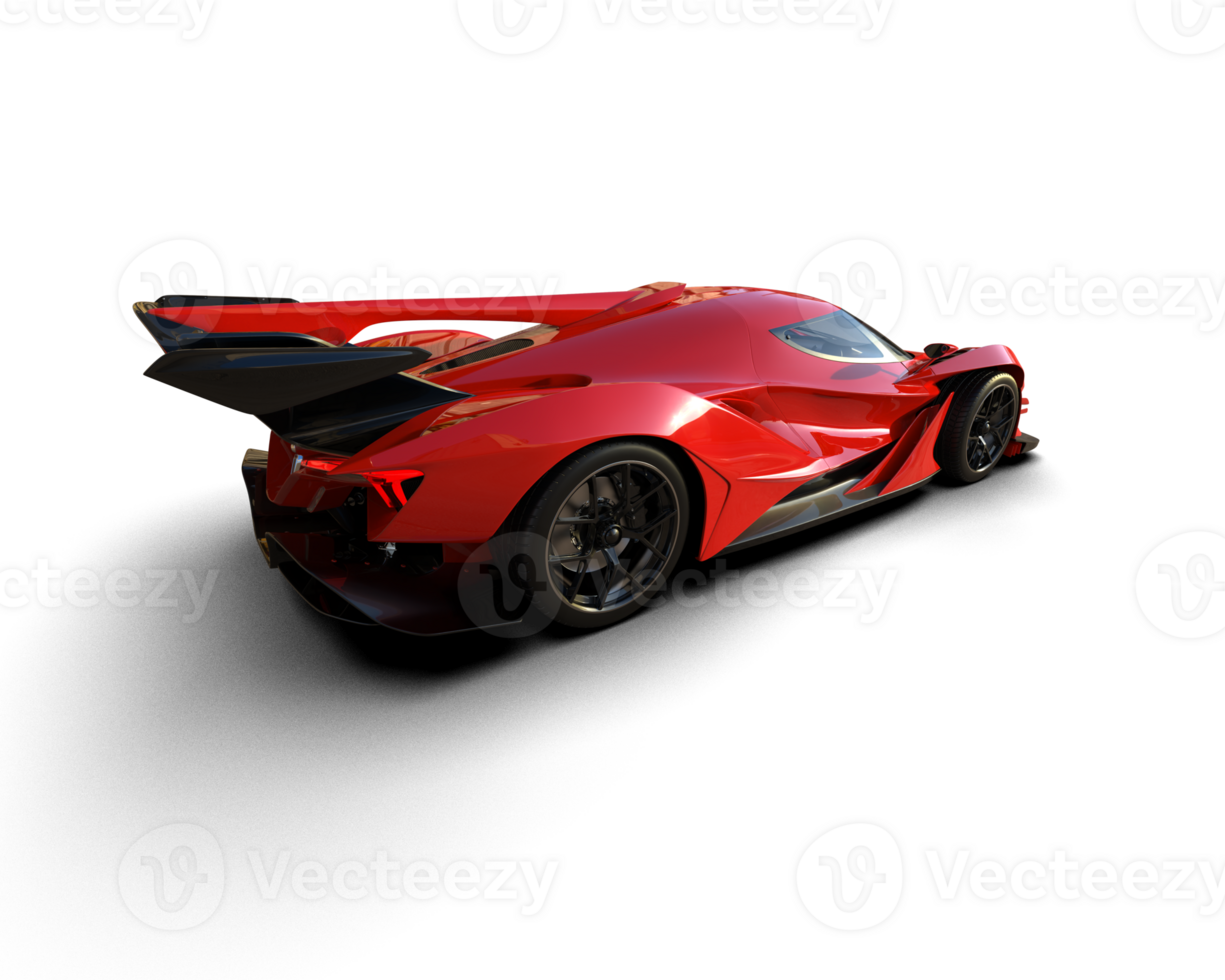 Realistic sport car isolated on background. 3d rendering - illustration png
