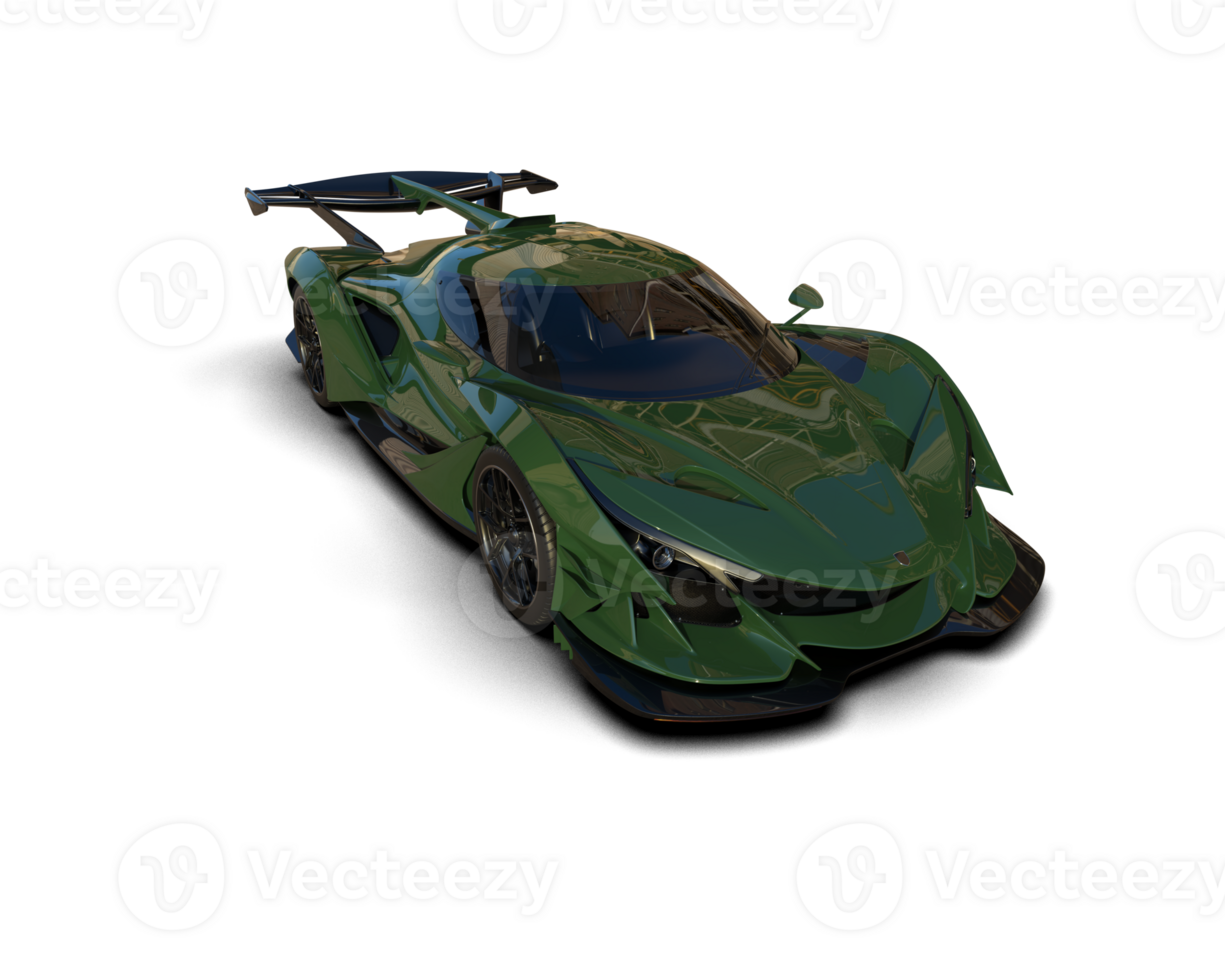 Realistic sport car isolated on background. 3d rendering - illustration png