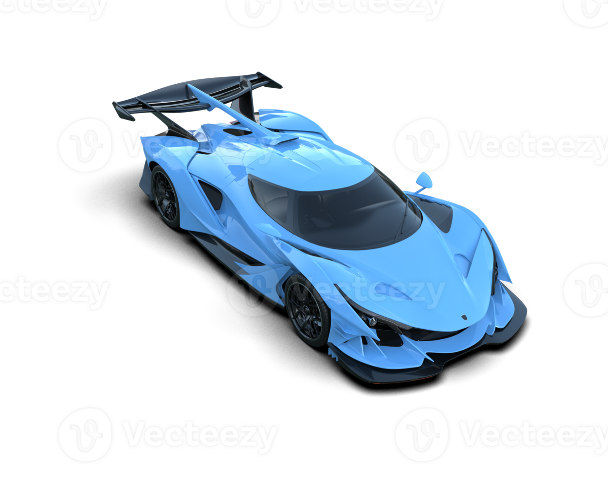 Realistic sport car isolated on background. 3d rendering - illustration png