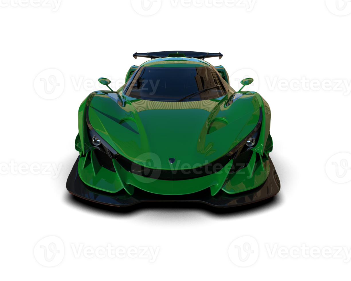 Realistic sport car isolated on background. 3d rendering - illustration png