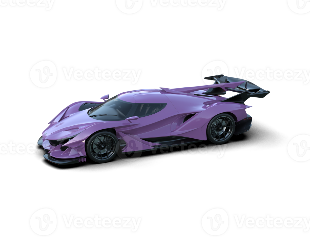 Realistic sport car isolated on background. 3d rendering - illustration png