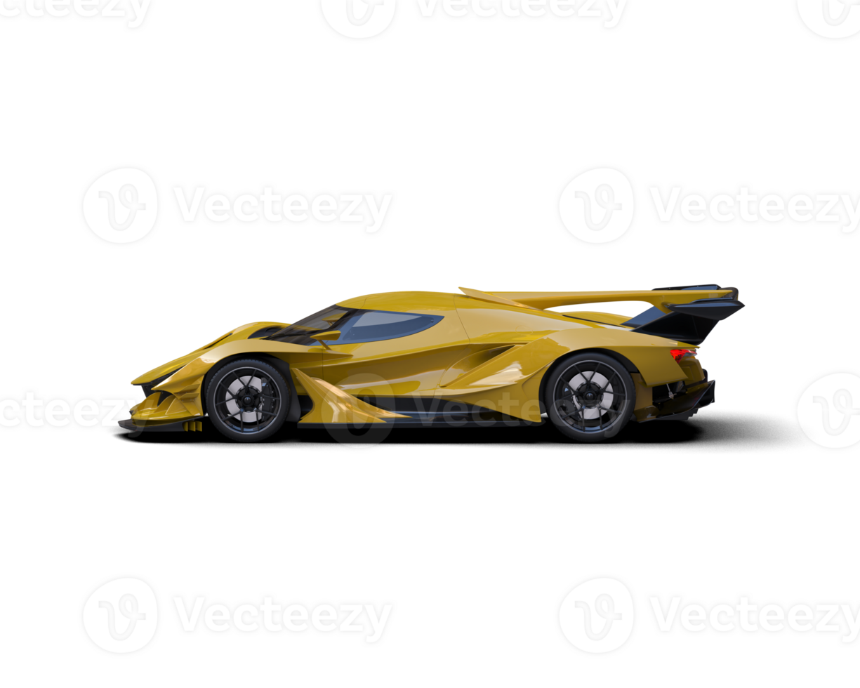 Realistic sport car isolated on background. 3d rendering - illustration png