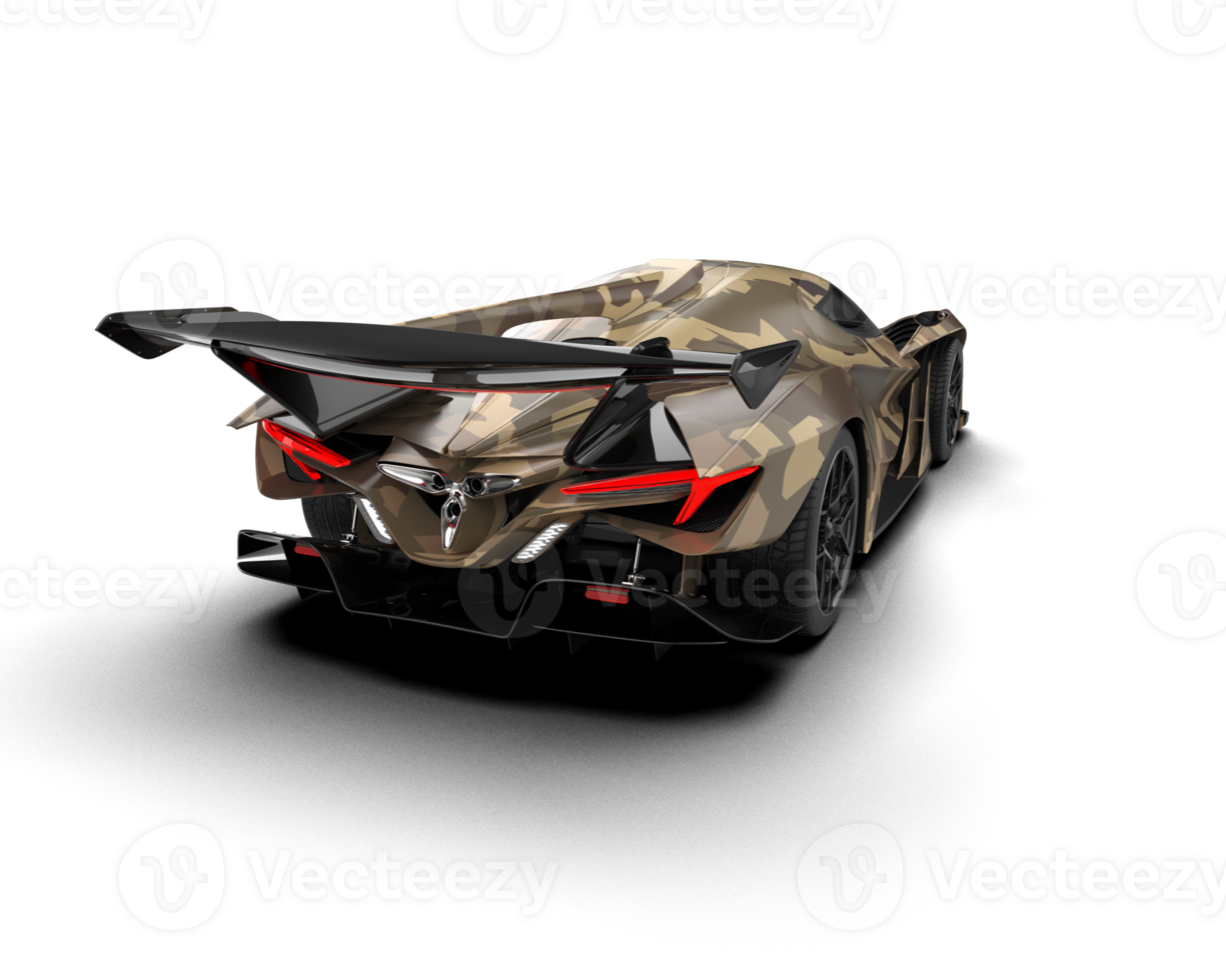 Realistic sport car isolated on background. 3d rendering - illustration png