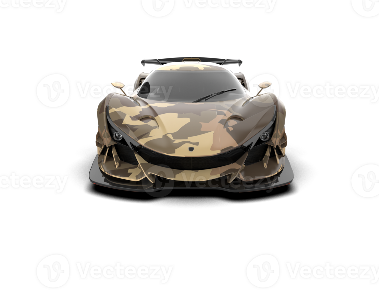 Realistic sport car isolated on background. 3d rendering - illustration png
