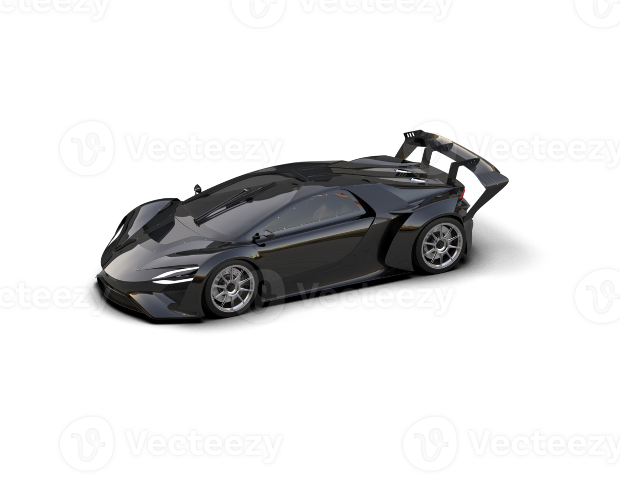 Realistic sport car isolated on background. 3d rendering - illustration png