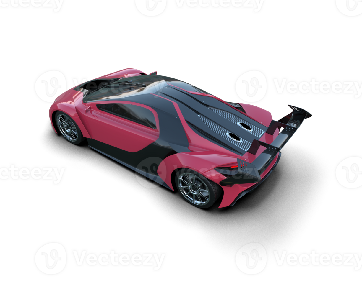 Realistic sport car isolated on background. 3d rendering - illustration png