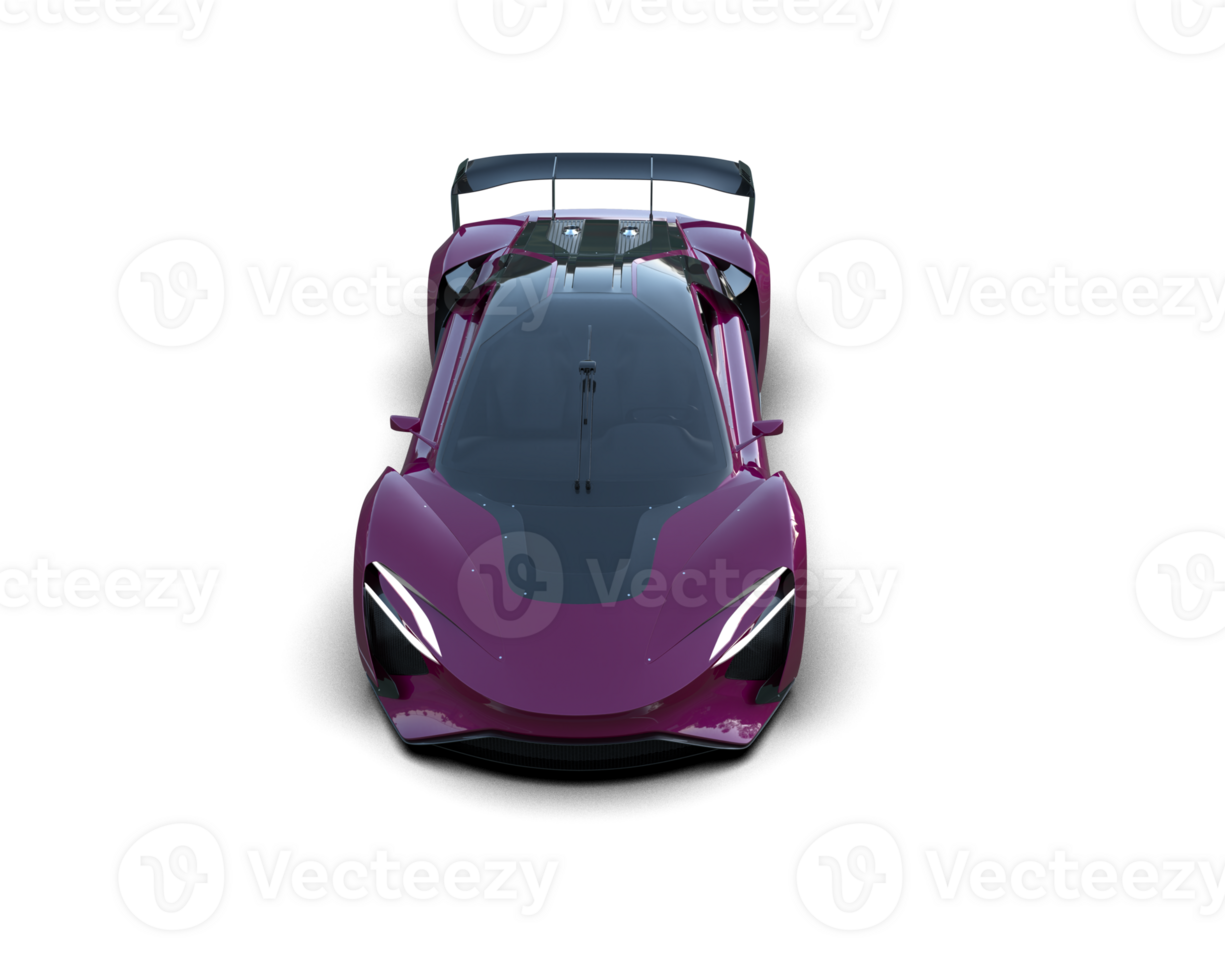 Realistic sport car isolated on background. 3d rendering - illustration png