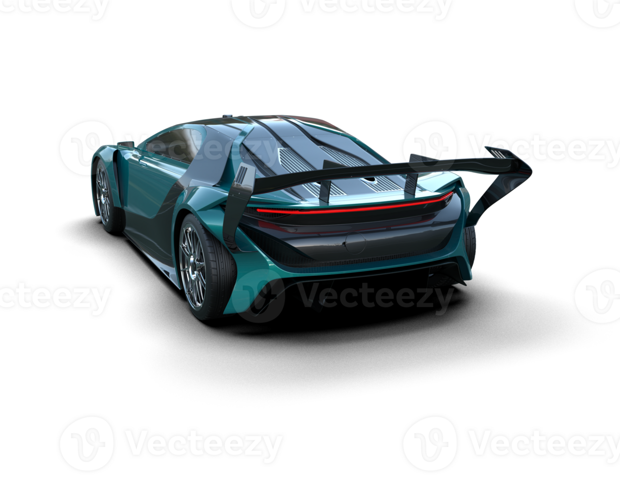 Realistic sport car isolated on background. 3d rendering - illustration png
