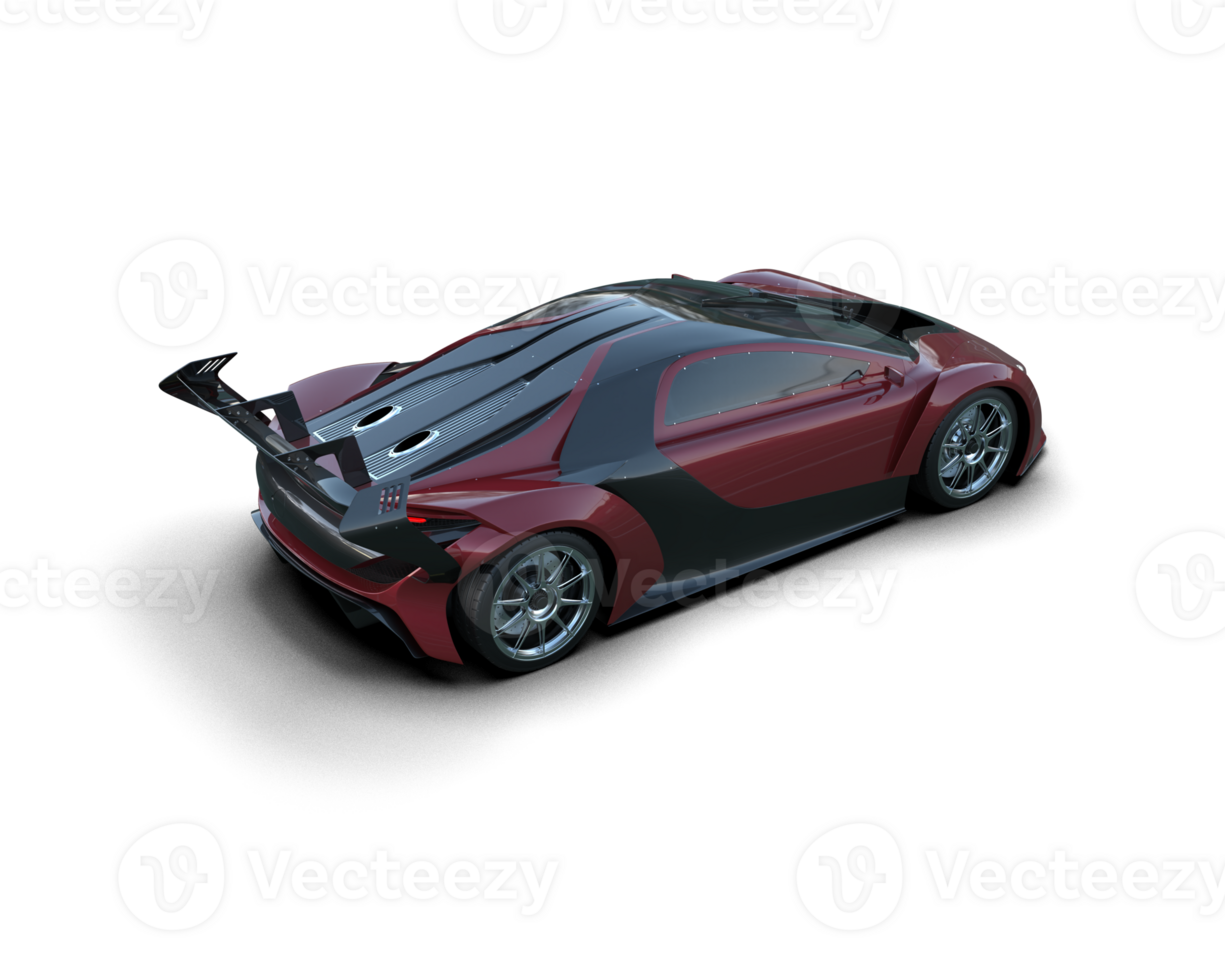 Realistic sport car isolated on background. 3d rendering - illustration png