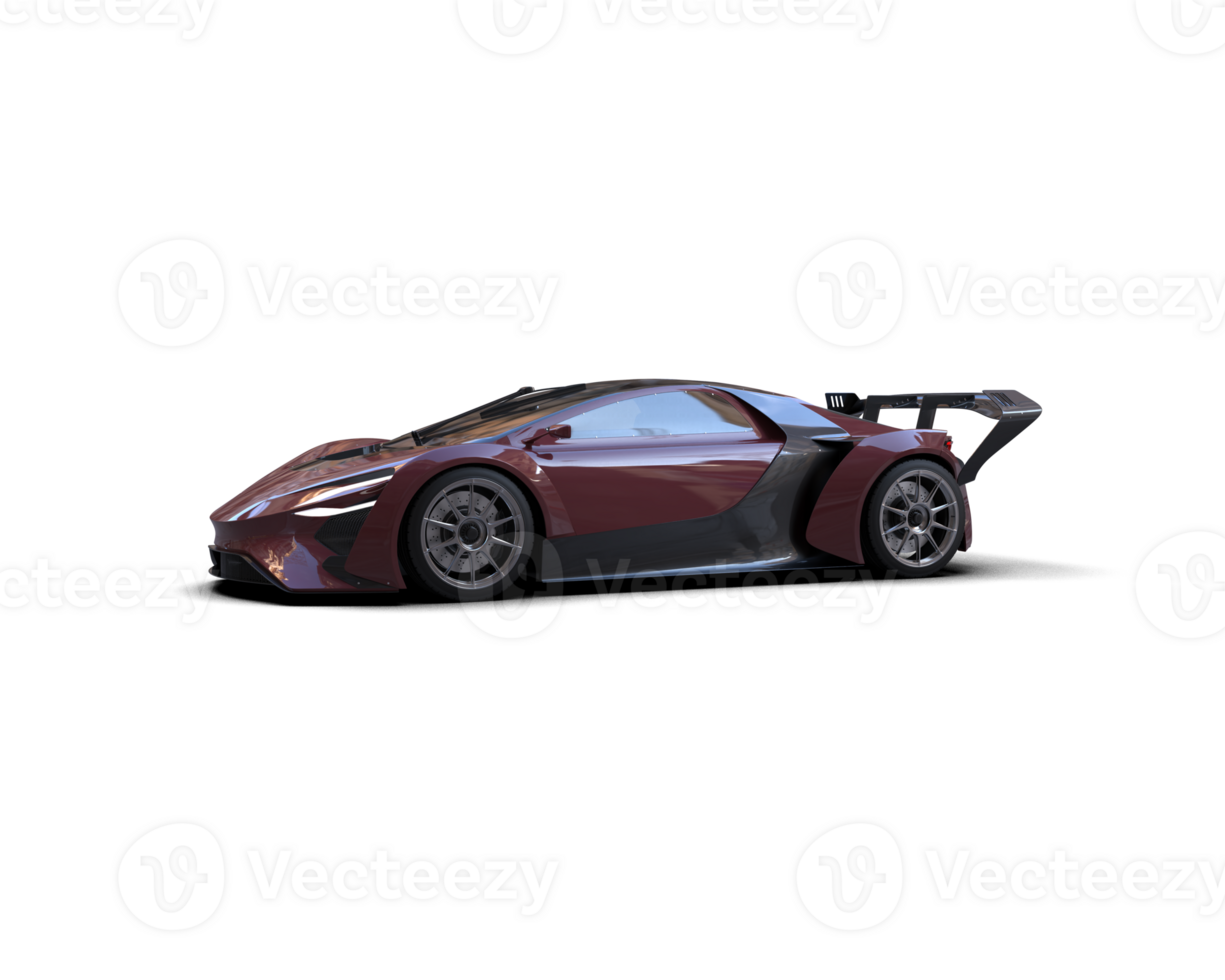 Realistic sport car isolated on background. 3d rendering - illustration png