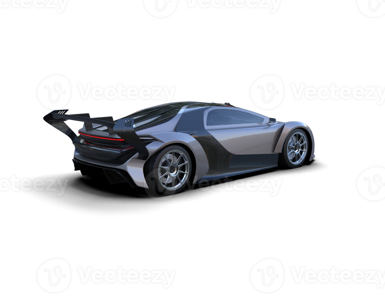 Realistic sport car isolated on background. 3d rendering - illustration png