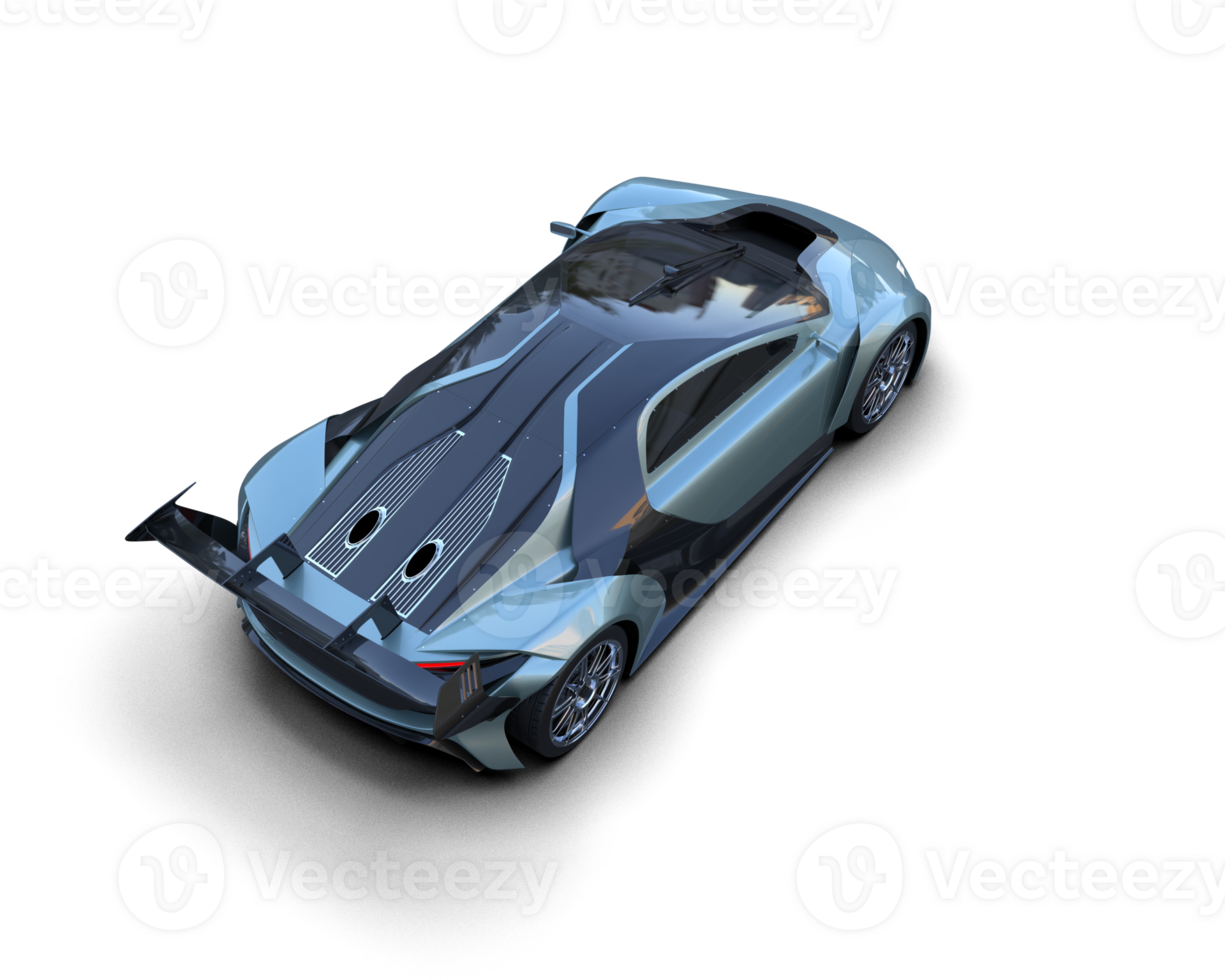 Realistic sport car isolated on background. 3d rendering - illustration png