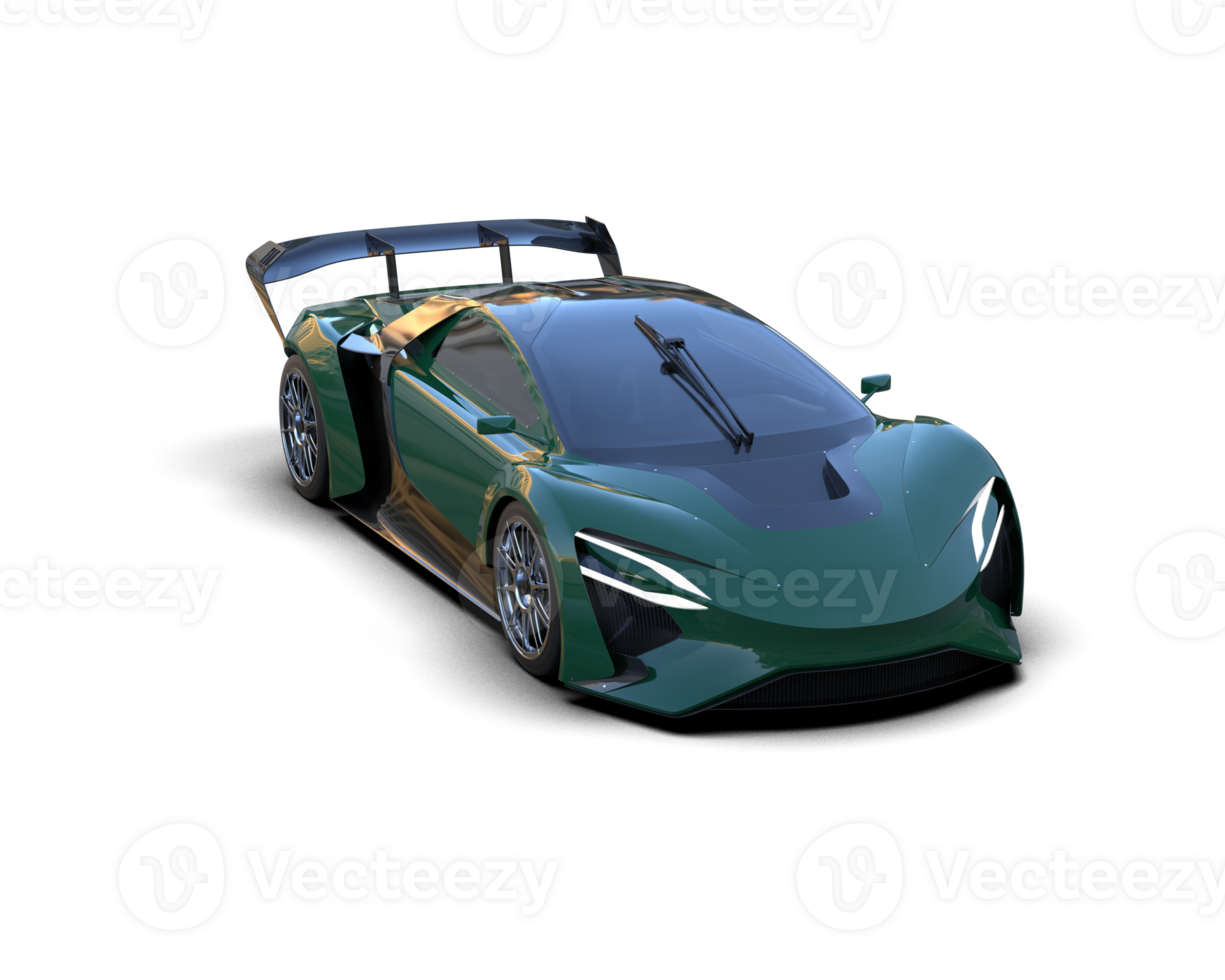 Realistic sport car isolated on background. 3d rendering - illustration png