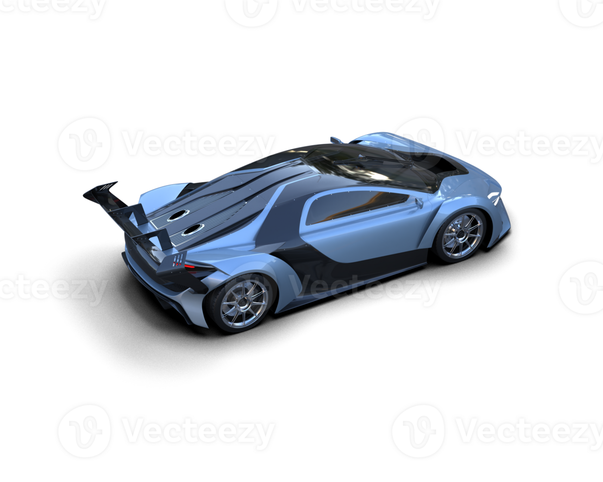 Realistic sport car isolated on background. 3d rendering - illustration png