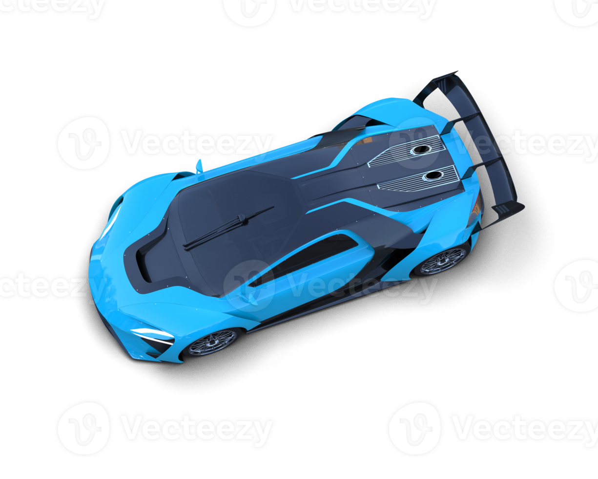 Realistic sport car isolated on background. 3d rendering - illustration png