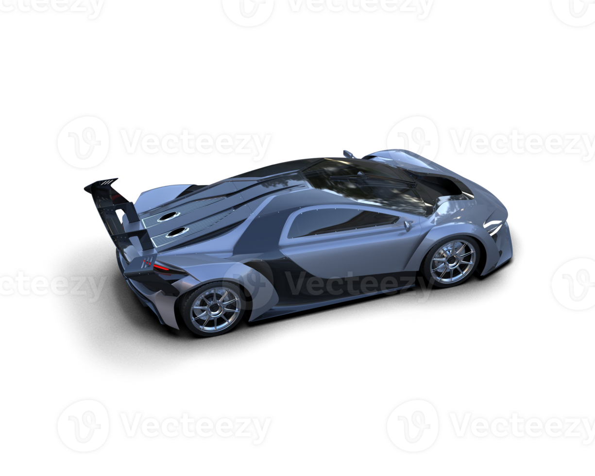 Realistic sport car isolated on background. 3d rendering - illustration png