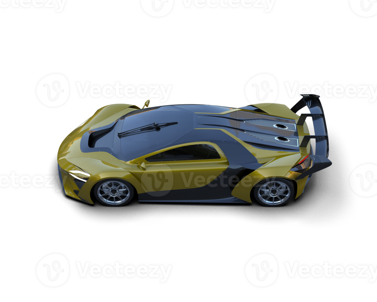 Realistic sport car isolated on background. 3d rendering - illustration png
