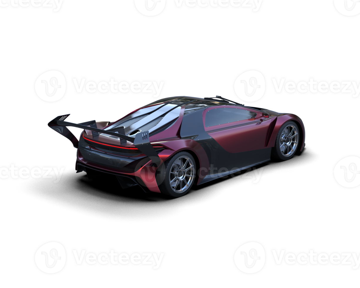 Realistic sport car isolated on background. 3d rendering - illustration png