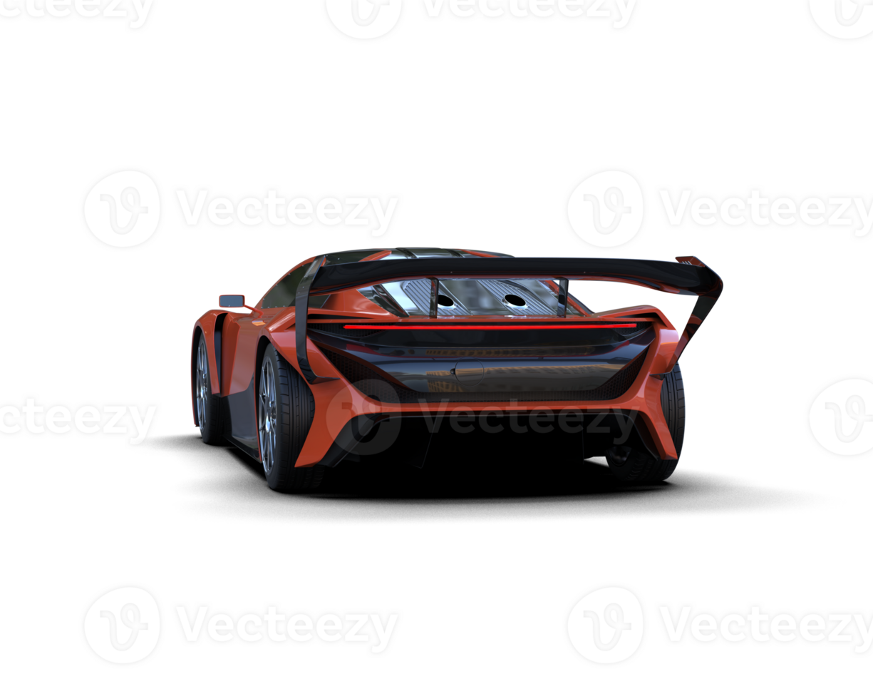 Realistic sport car isolated on background. 3d rendering - illustration png