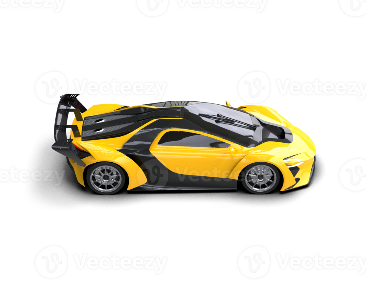 Realistic sport car isolated on background. 3d rendering - illustration png