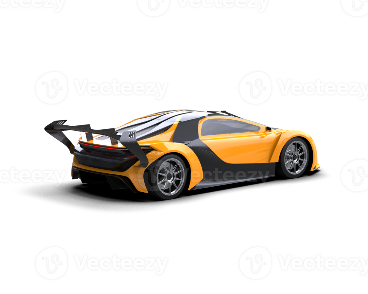 Realistic sport car isolated on background. 3d rendering - illustration png