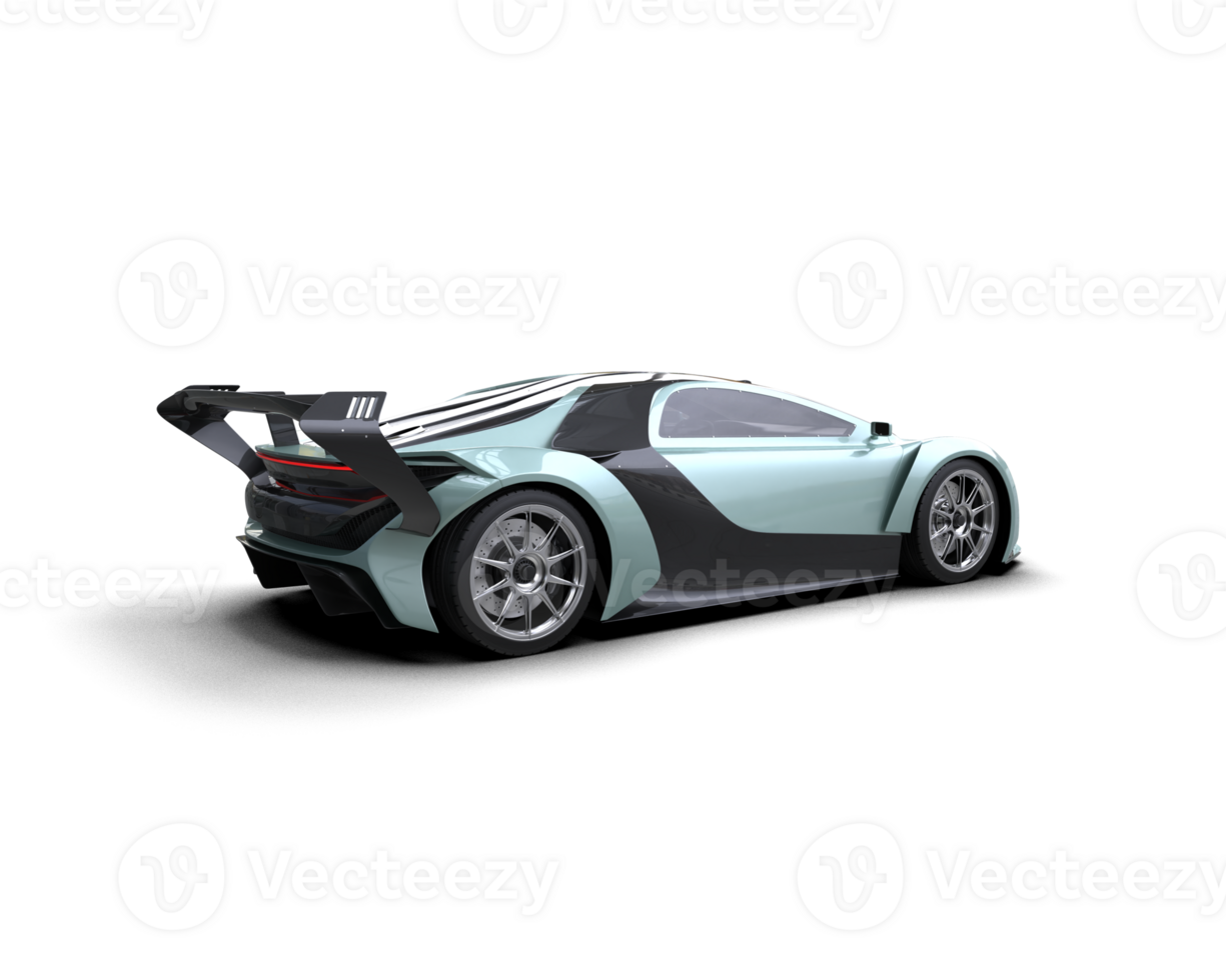 Realistic sport car isolated on background. 3d rendering - illustration png
