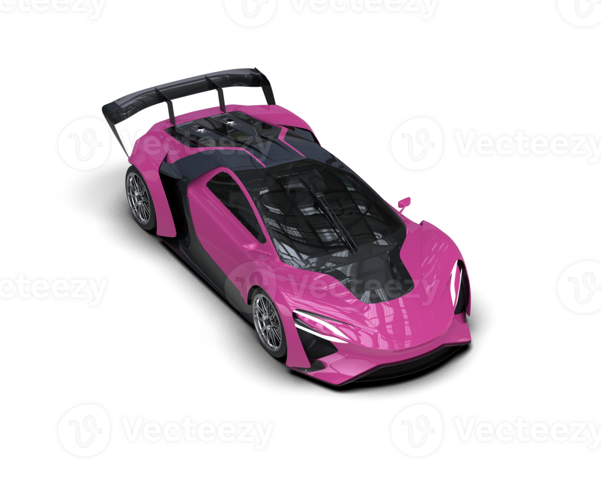 Realistic sport car isolated on background. 3d rendering - illustration png