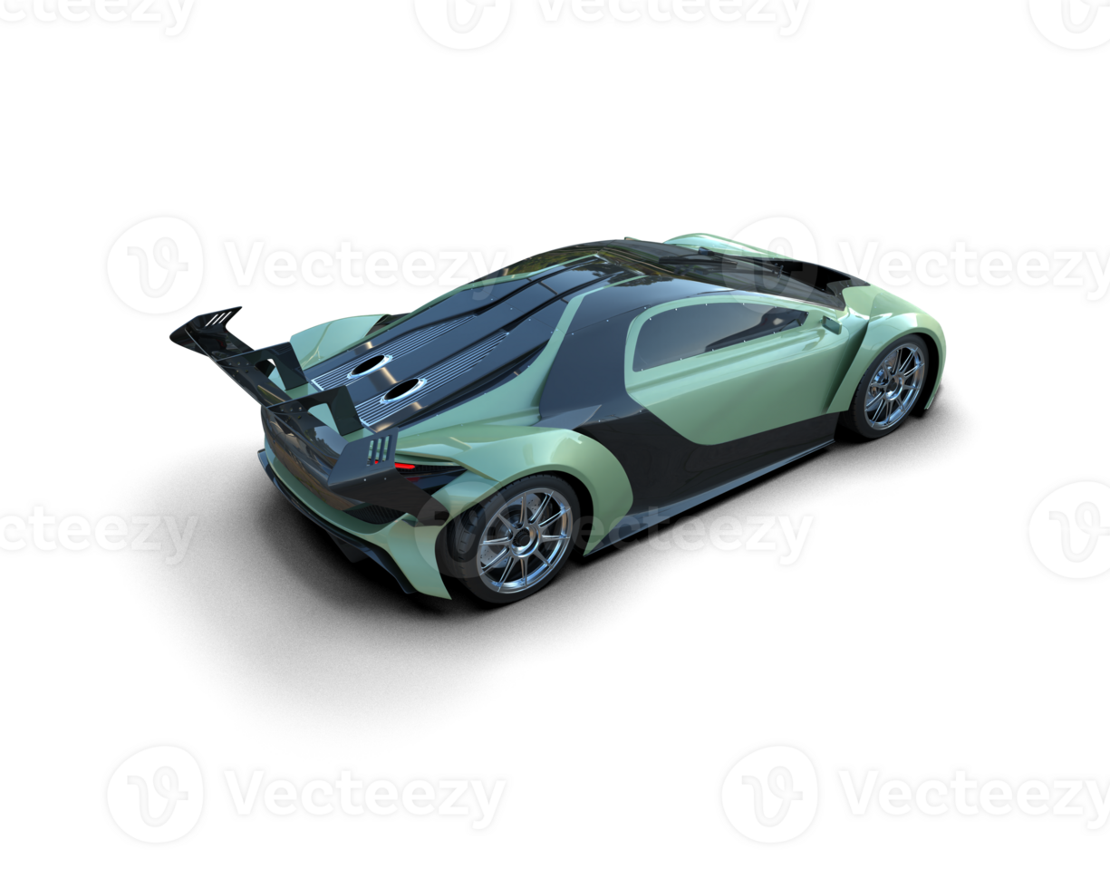 Realistic sport car isolated on background. 3d rendering - illustration png